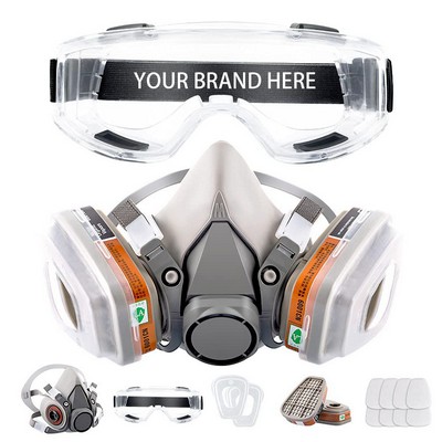 Respirator Reusable Half Face Cover Gas Mask